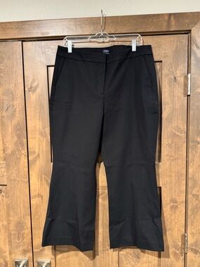 J. Crew Factory Black Cropped Flare Pants